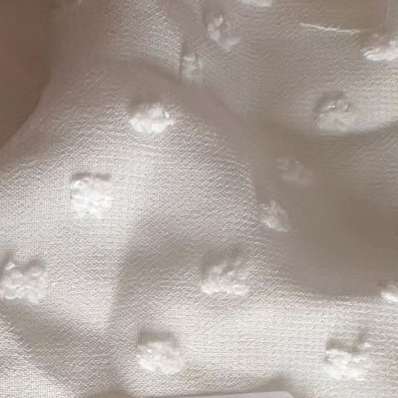 75D_80D+150D*75D 86gsm pailletter Jacquard Chiffon med udskæring